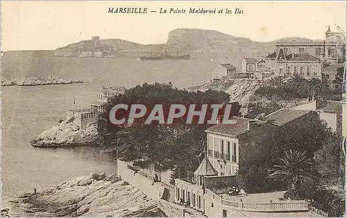 Ansichtskarte AK Marseille la pointe Maldorme et les Iles