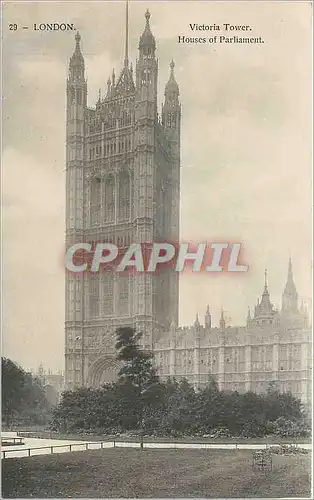 Cartes postales London Victoria Tower Houses of Parliament