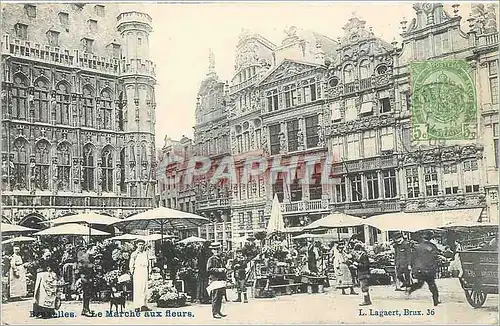Cartes postales Bruxelles le marche aux fleurs