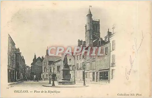Cartes postales Orleans place de la republique