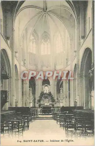 Cartes postales Saint Satur interieur de l'Eglise