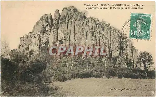 Cartes postales Correze Bort les Orgues les orgues