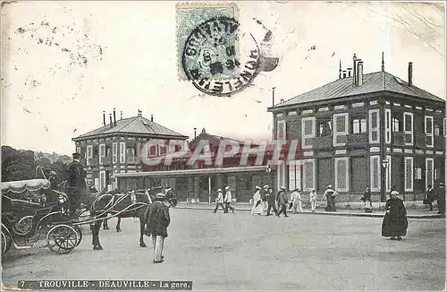 Cartes postales Trouville Beauville la gare