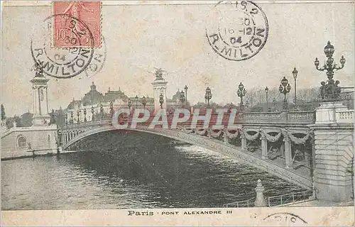 Cartes postales Paris pont Alexandre III