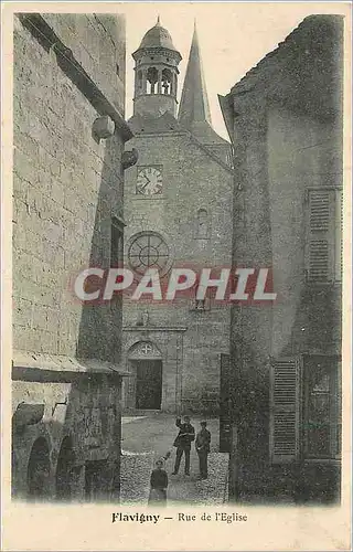 Cartes postales Flavigny rue de l'eglise