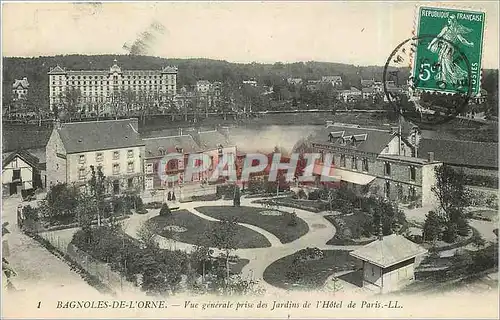 Cartes postales Bagnoles de l'Orne vue generale prise des jardins de l'hotel de Paris