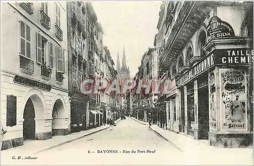 Cartes postales Bayonne rue du port Neuf