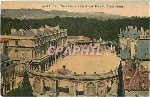 Ansichtskarte AK Nancy Hemicycle de la Carriere et palais du Gouvernement