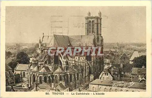 Cartes postales Troyes la cathedrale l'abside