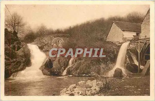 Ansichtskarte AK En Morvan Saut de Gouloux sur Cure route de Saulieu a Montsauche