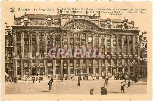 Ansichtskarte AK Bruxelles la grand place cote sud est maisons de la Bourse la Colline le Pot d'Etain Moulin a Ve