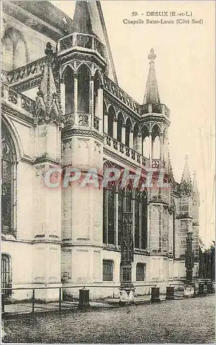 Cartes postales Dreux E et L chapelle Saint Louis cote sud