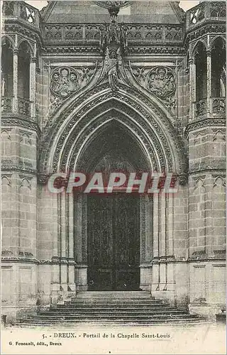 Cartes postales Dreux portail de la chapelle Saint Louis