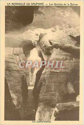 Ansichtskarte AK La Merveille du Dauphine les grottes de la Balme Le Labyrinthe