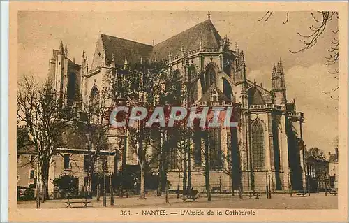 Cartes postales Nantes l'abside de la cathedrale