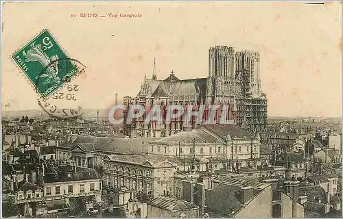 Cartes postales Reims vue generale