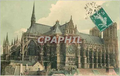 Ansichtskarte AK Reims la Catehdrale