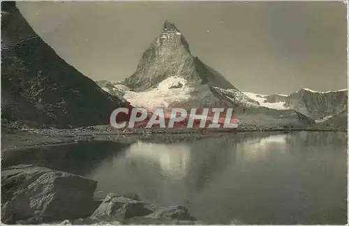 Moderne Karte Riffelsee ob Matterhorn