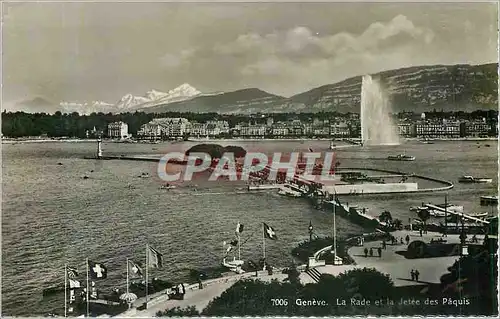 Cartes postales moderne Geneve la rade et la jetee des Paquis
