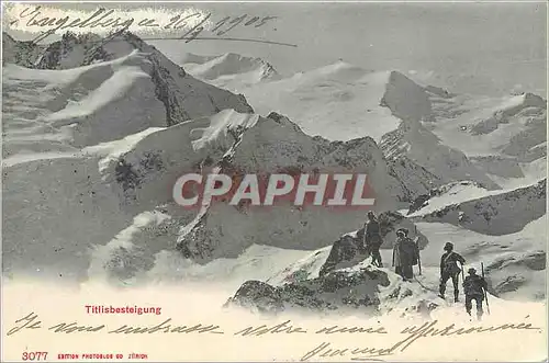 Cartes postales Titlisbesteigung Alpinisme