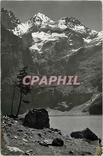 Ansichtskarte AK Kandersteg Oeschinensee Blumlisalp