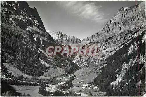 Moderne Karte Kandersteg Selden im Gasterntal Lohner