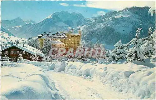 Moderne Karte Gstaad Palace Hotel Oldenhorn Staldenfluhe Eggli