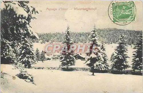 Cartes postales Paysage d'hiver Winterlandschaft