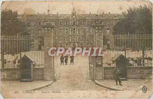 Cartes postales Verdun Caserne Miribel Militaria