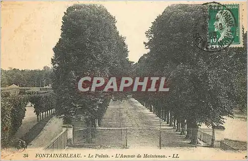 Ansichtskarte AK Fontainebleau le palais l'avenue de Maintenon