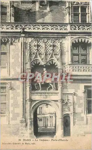 Cartes postales Blois le chateau porte d'entree