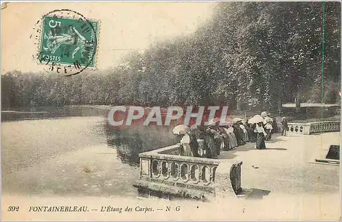 Cartes postales Fontainebleau l'etang des Carpes