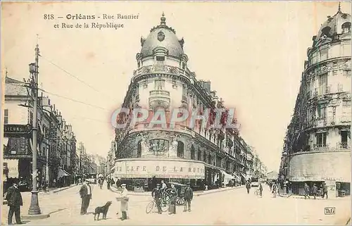 Cartes postales Orleans rue Bannier et rue de la Republique