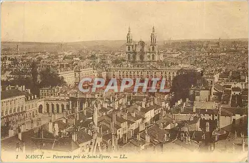 Cartes postales Nancy panorama pris de Saint Epvre