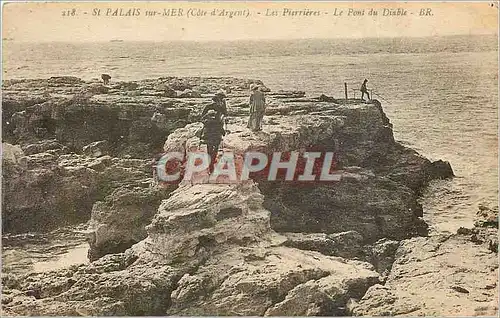 Ansichtskarte AK St Palais sur mer Cote d'Argent les Pierrieres le pont du Diable