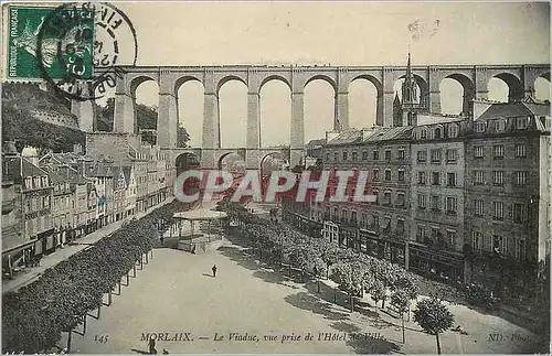 Ansichtskarte AK Morlaix le viaduc vue price de l'Hotel de Ville