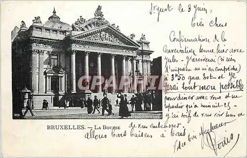 Cartes postales Bruxelles la bourse