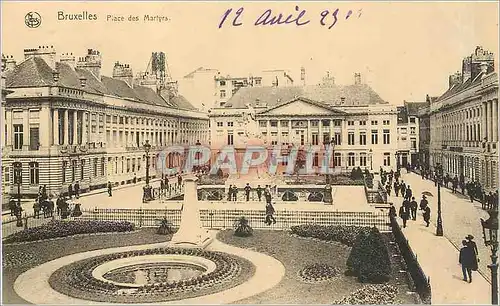 Cartes postales Bruxelles place des Martyrs