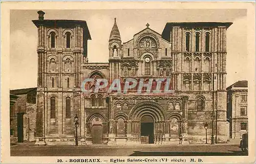 Cartes postales Bordeaux Eglise Sainte Croix VI siecle