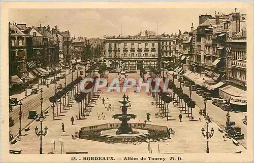 Cartes postales Bordeaux allees de Tourny