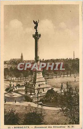 Cartes postales Bordeaux monument des Girondins