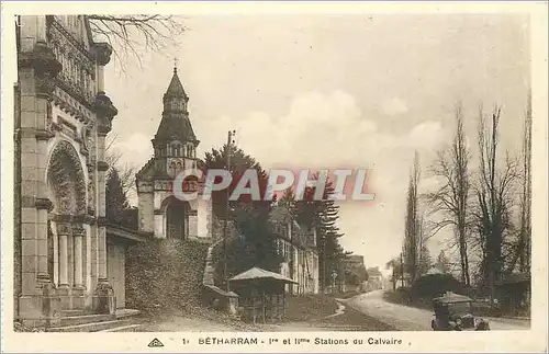 Cartes postales Betharram Ier et IIme stations du calvaire