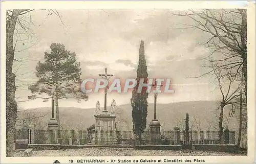 Cartes postales Betharram Xe station du calvaire et Cimetiere des Peres