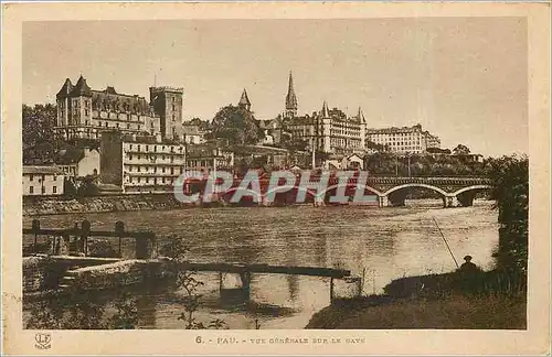 Cartes postales Pau vue generale sur le gave