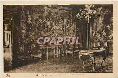 Cartes postales Pau chateau Henri IV salon d'attende