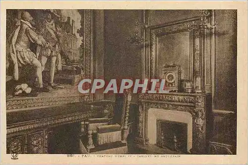 Cartes postales Pau chateau Henri IV cabinet du souverain