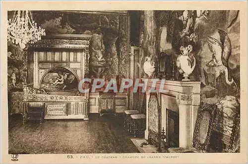 Cartes postales Pau le chateau chambre de Jeanne d'Albert