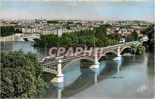 Moderne Karte Toulouse la ville rose le pont Saint Michel