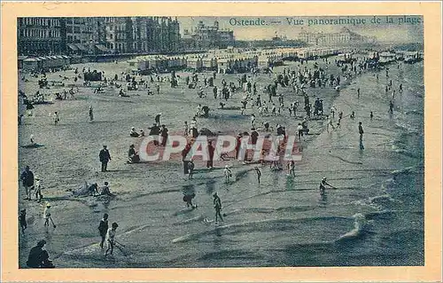 Ansichtskarte AK Ostende vue panoramique de la plage