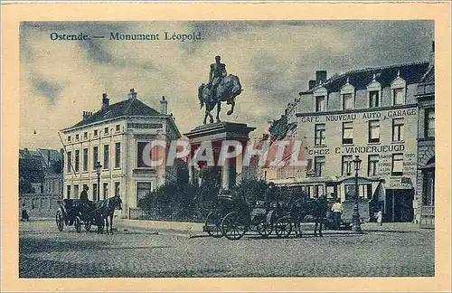 Cartes postales Ostende monument Leopold